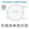 10pcs Disposables Shower Drain Hair Catcher Cover Bathroom Sewer Sink Drain Tool