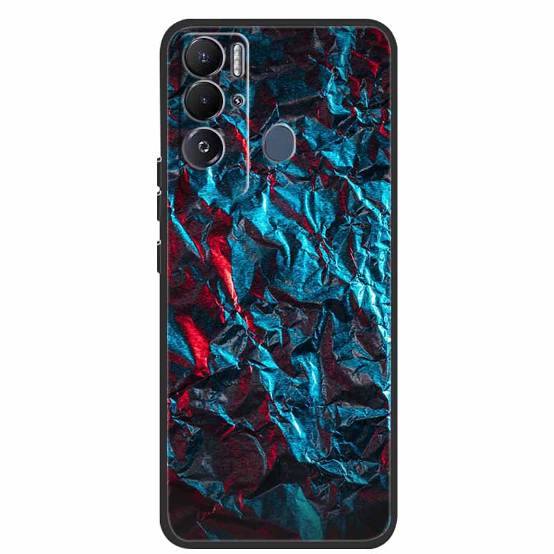 For Tecno Pova Neo Case Marble Soft Silicone Back Cover Phone Case for Tecno Pova Neo Bumper Coque LE6 Shockproof PovaNeo Funda