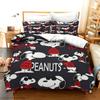 NEW Anime S-Snoopy Bedding Set Cartoon Children Bedroom Quilt Cover Boy Girl Bedclothes Single Double King for Teens Best Gifts