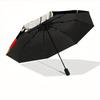 1pc Cat Skull Mask Automatic Open/close Folding Umbrella, Compact Portable Travel Umbrella, Durable Construction yy250809143