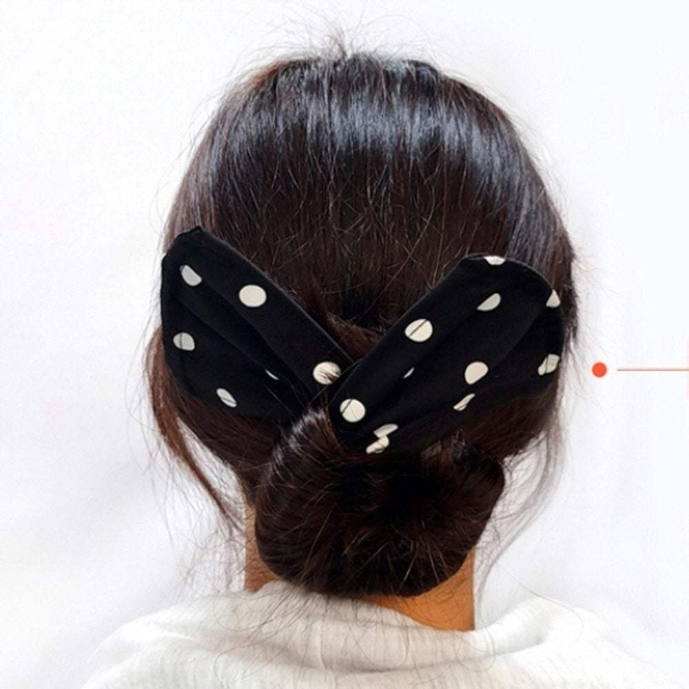 

Прическа Точка Повязка на голову Пучок Координационный элемент Милая резинка для волос с узором