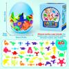 Baby Bath Toys for 4 Year Olds, 40 Pcs Suction Toys for Kids, Dinosaurs Bath Toys for Boys Girls Ages 3-10 Sensory Toys for Toddlers Travel Suction
