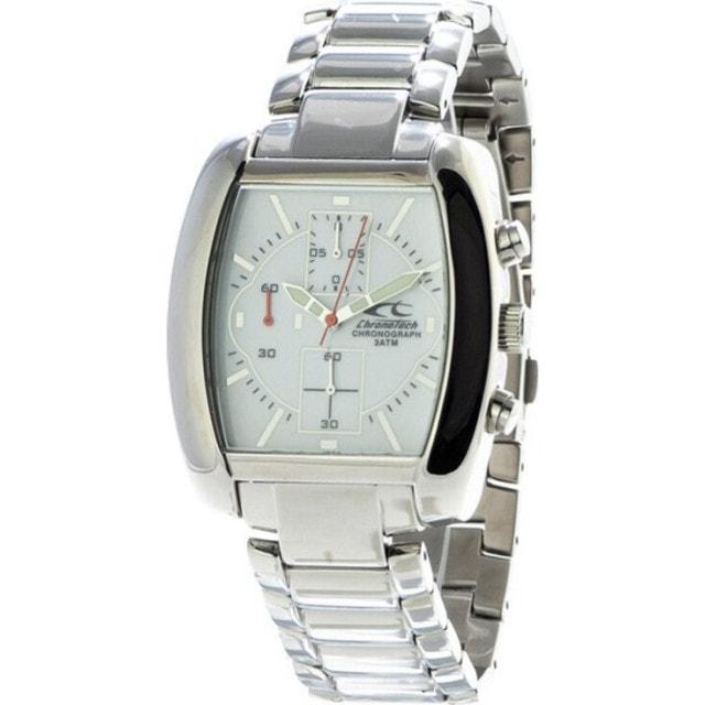 Мужские наручные часы с серебряным браслетом Chronotech CT7159-01M ( 38 ...
