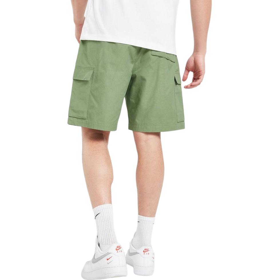 Nike Embroidered Logo Elastic Waist Shorts Men Bottoms Green FB1246-386