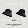Reversible Denim Fisherman Hat for Spring and Autumn, Outdoor Sun Protection, Vintage Versatile Large Head Circumference Bucket Hat for Women