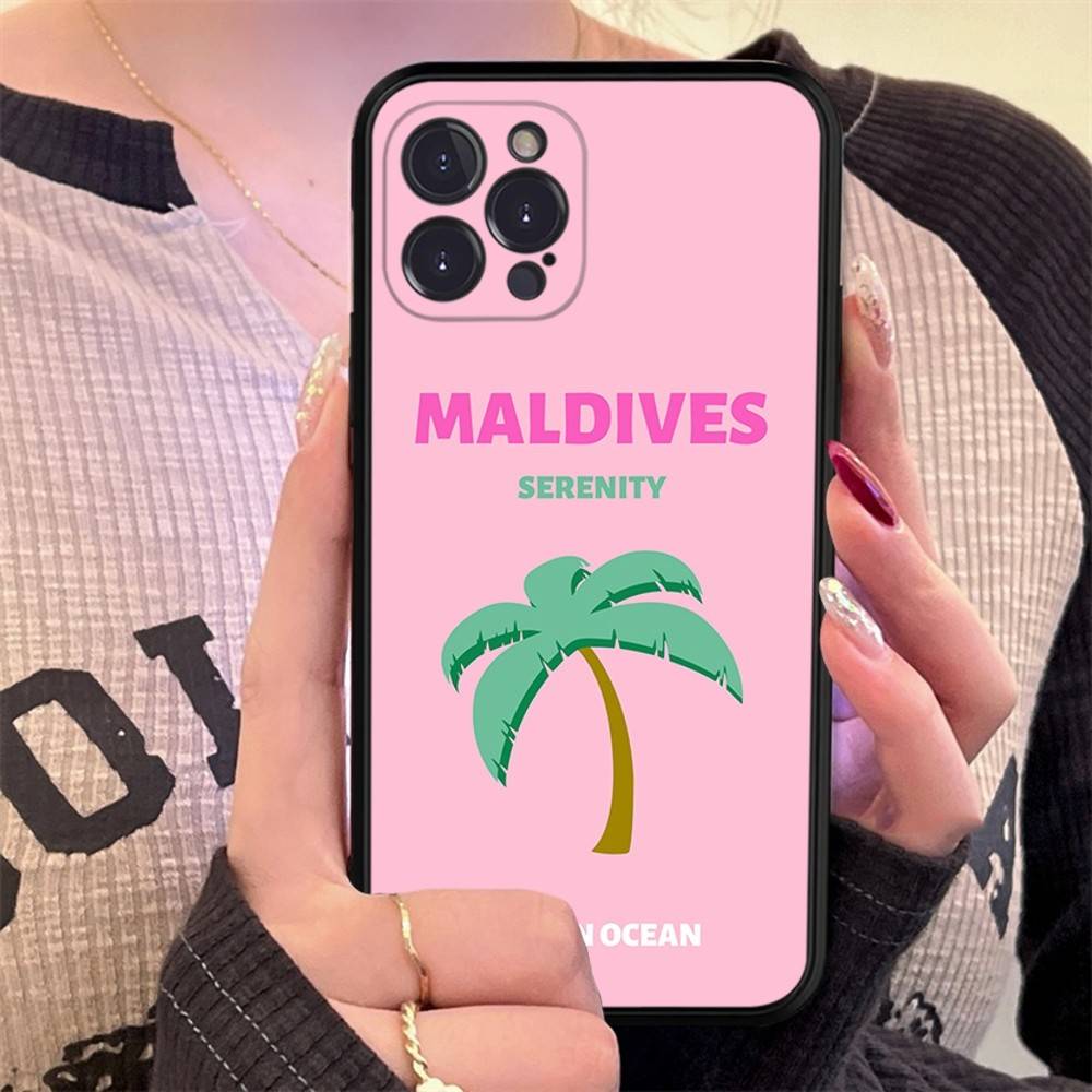 

Bali Ibiza Capri Bondi Palm Phone Case For Iphone 17 Air 16 15 14 13 12 11 Pro Max 16 15 14 Plus TPU Soft Case iPhone 17 Pro