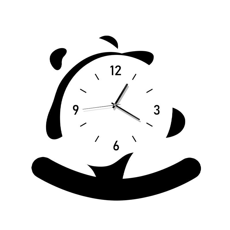 Panda Ornaments Light Luxury High End Home TV Cabinet Decoration Living Room Modern Office High End Sense Pendulum Clock Table Clock
