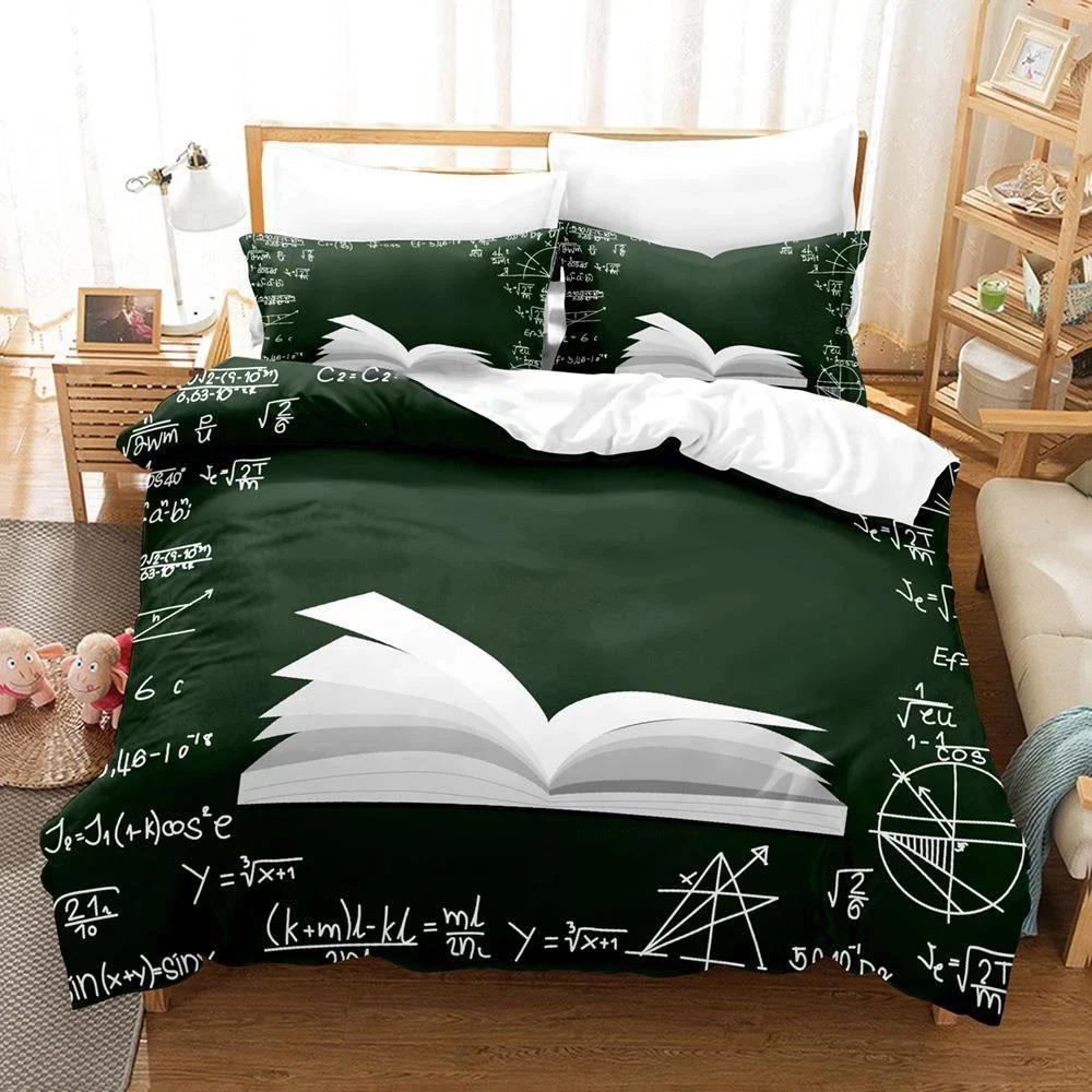 3D Blackboard Formula Adult Boys Single Double Full Queen King Size Duvet Cover Bedroom Math Genius New Quilt Cover Pillowcase