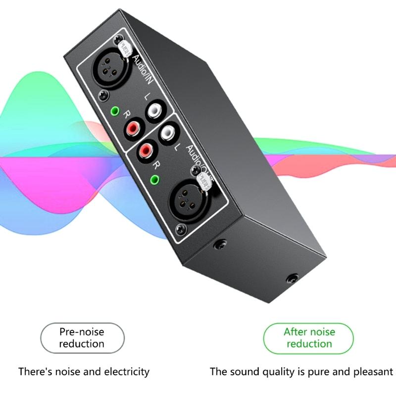 Cinch LR Audio-Schalter 4 in 1 Out Bidirektional Geräuschlos HiFi Stereo Splitter Box für Kopfhörer Spielekonsolen Soundbars