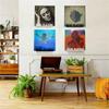 A96K-Wall Mount CD Record Display Stand Now Playing Acrylic Vinyl Record Shelf For Home Decoration White Easy Install