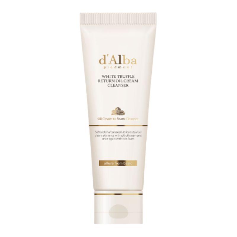 

d Alba White Truffle Return Oil Cream Cleanser 100ml – Nourishing Makeup Remover & Moisture Cleansing Balm (Tube Type)