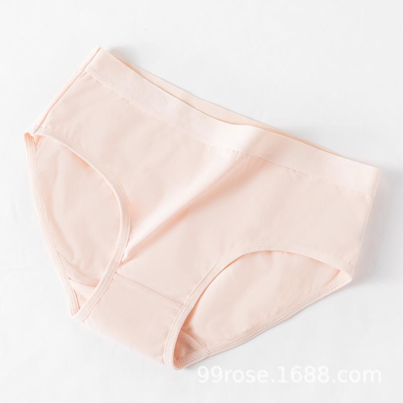 Women's Underwear All Cotton Seamless Comfortable Breathable Simple Sweet Sexy Large Briefs