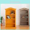 Dollhouse Miniature Furniture Bookcase With Wooden Craft Decor For Collectors