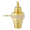 10pcs Gold Plated RCA Jack Terminal Female Socket HIFI Audio Connector (White)
