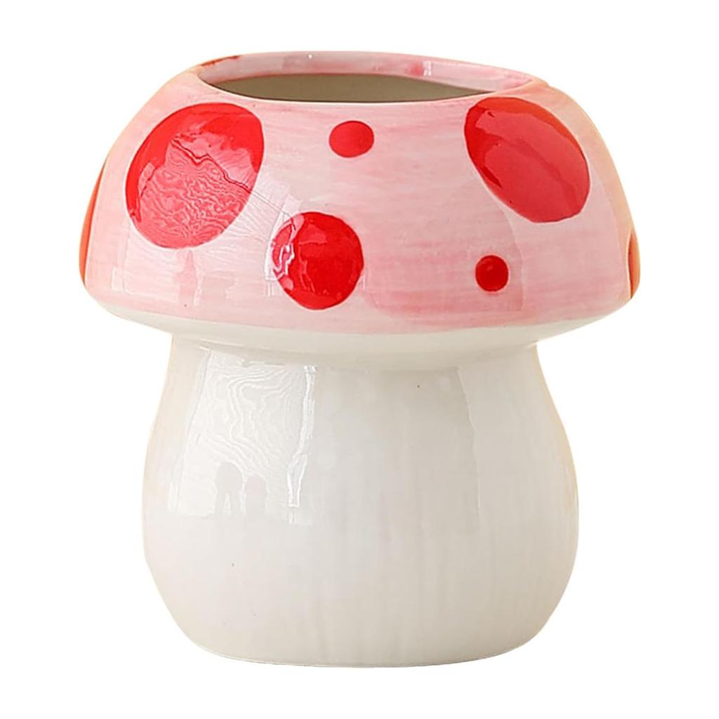 Entrance Circular Mushroom Storage Bin, Office Desktop Pen Holder, Makeup Storage Bin