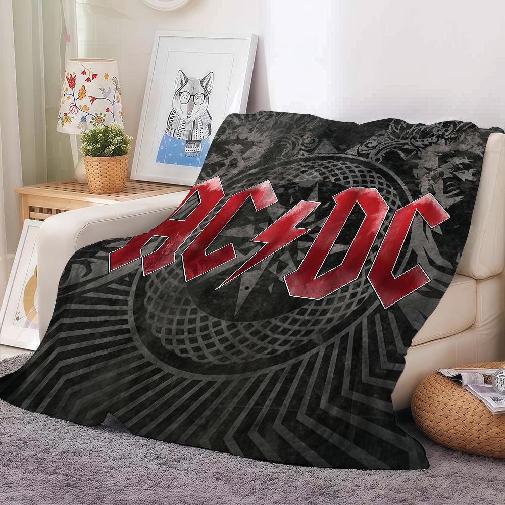 Rock Band A-ACDC Blanket Warm And Soft Suitable For Bedroom Living Room Sofa Bed Office Travel Camping