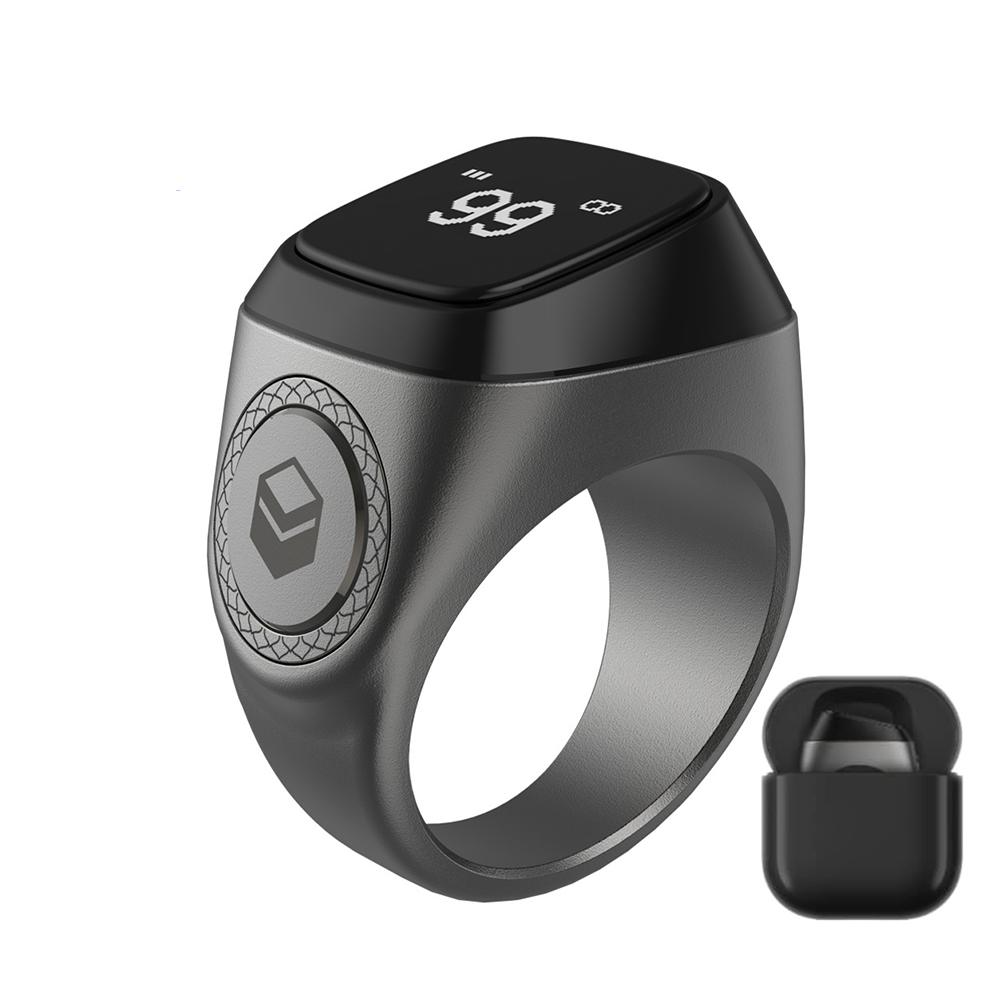 20mm Ring Tasbih Counter Bluetooth-compatible 5.1 5 Prayer Time Tasbeeh Tally Counter 0.49 Inch OLED Display Islamic Muslim Gift