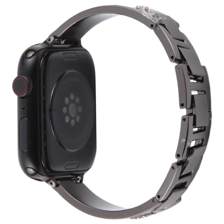 Bracelet Strap for Apple Watch Series 10 9 8 7 SE 6 5 4 3 2 1 42mm 41mm 40mm 38mm Rhinestone Decor Metal Watch Band