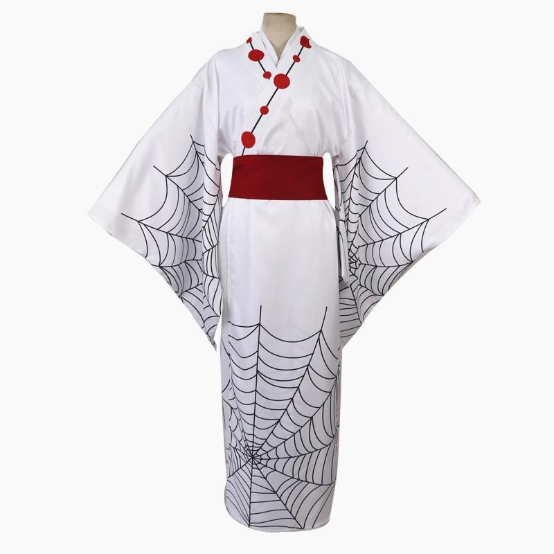 Demon Slayer Cosplay Costume Spider Family Kimono Set Anime Role Play Outfit