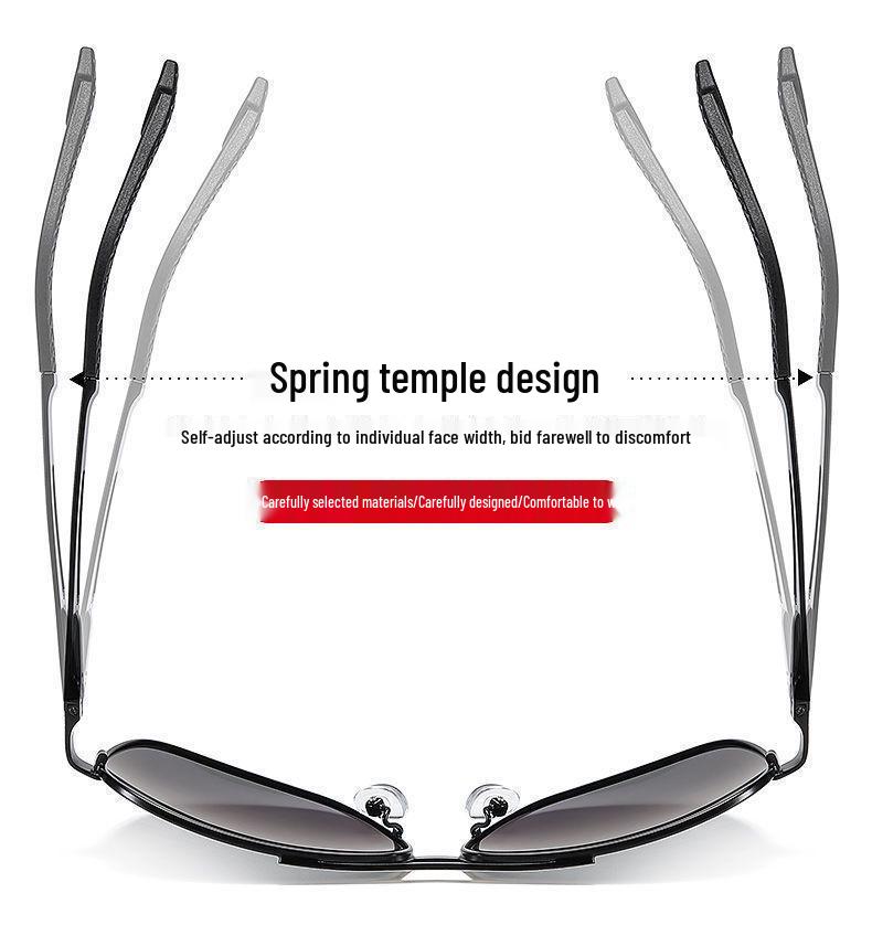 Men's Dual-Use Color-Changing Polarized Sunglasses for Day/Night: Anti-Glare, HD Vision for Driving & Fishing