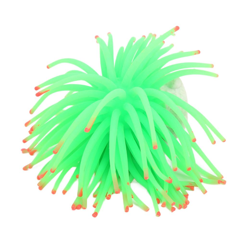 Simulation Luminous Coral Safe Beautiful Durable Coral Decoration for Fish TanksGreen