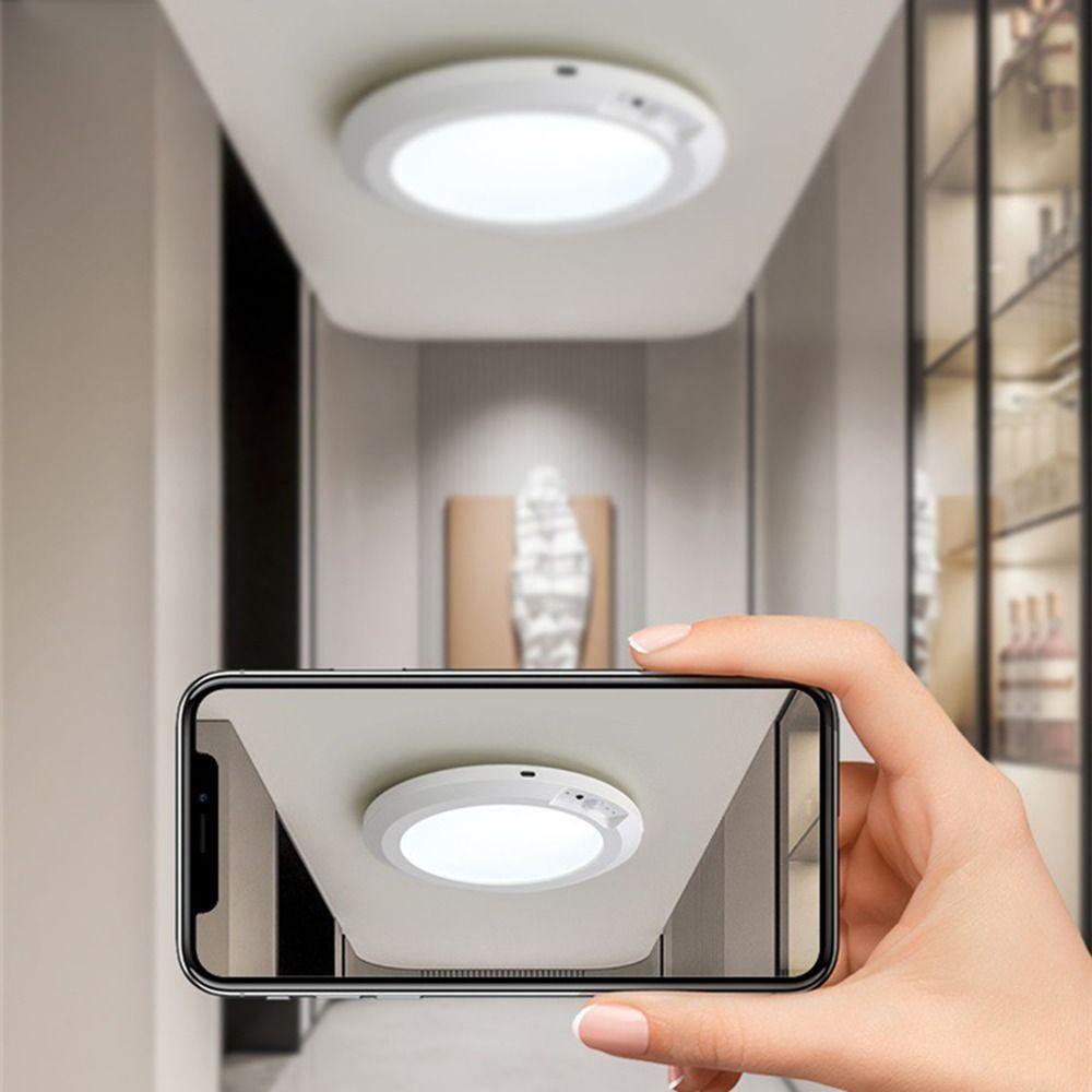 3 Color Ceiling Light Wireless induction LED Closet Lamp Practical Night Light  Hallway