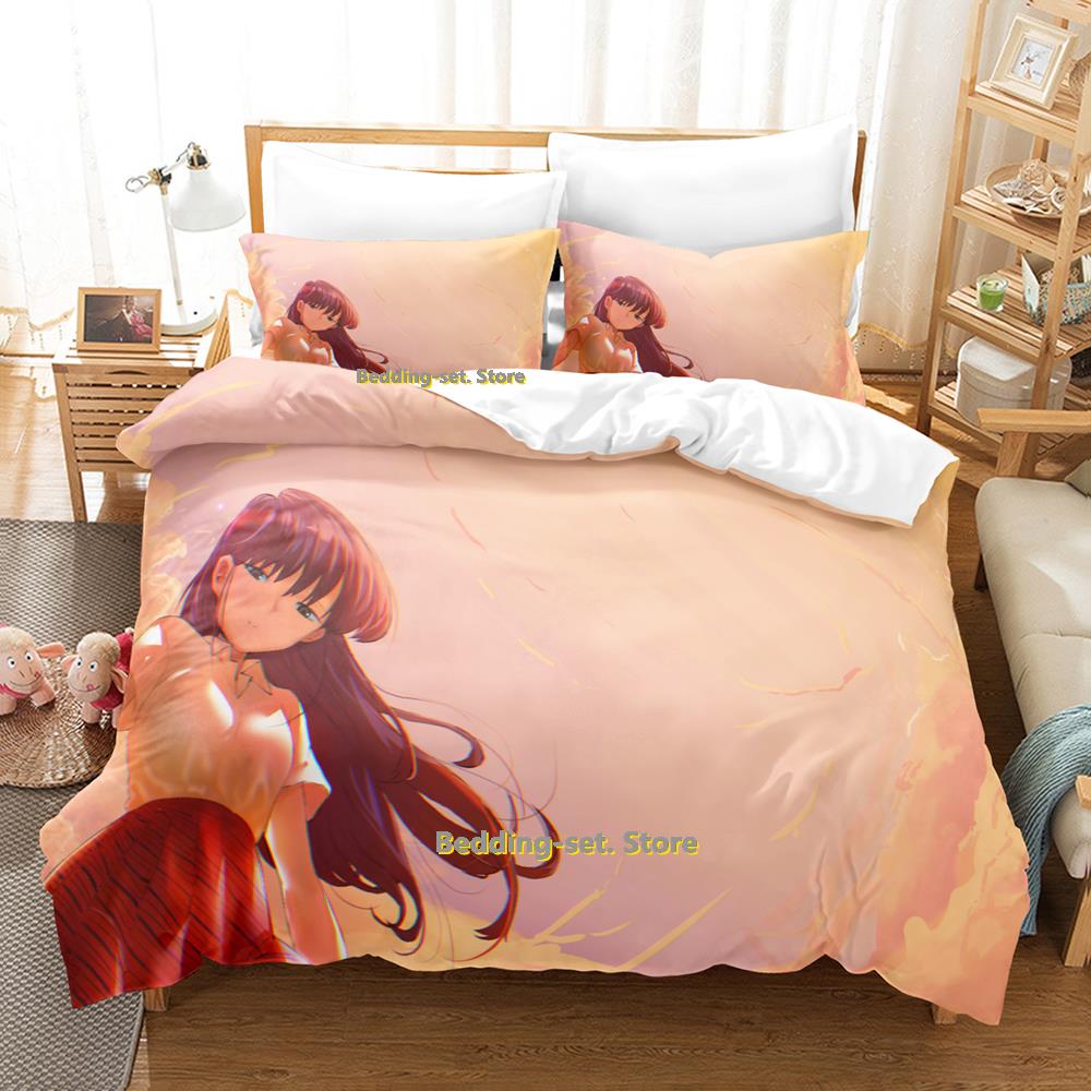 New Komi Can't Comunicate Beding Set Carton Anime thre-piece set Adult People Kid Bedrom durable Quality Duvetcover Sets 3D Kawai Young Girls bed
