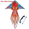 Octopus Kite With Polyester Fabric And Glass Fiber Frame For Childrens Outdoor Play