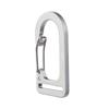 20pcs U Shape Webbing Buckle Wire Gate Carabiner Spring Snap Hook Keychain Paracord EDC Alloy Keyring for Hiking Camping Fishing