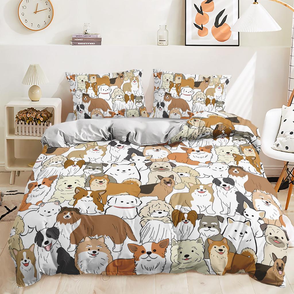 Three-Piece World Cup Football Quilt Cover Decorative Bedding Digital Printing Kit