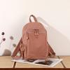 Leichter Nylon-Rucksack mit Reißverschlusstasche vorne Seitentaschen Verstellbare Träger Lässiger Tagesrucksack für Damen für den täglichen Gebrauch und Reisen