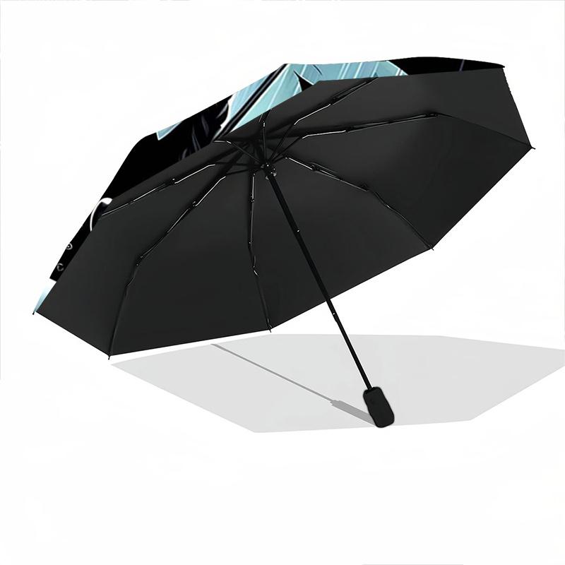 1pc Under the Moonlit Sky Wednesday Automatic Opening and Closing Cartoon Umbrella - Small Umbrella Suitable for Various Occasions I096