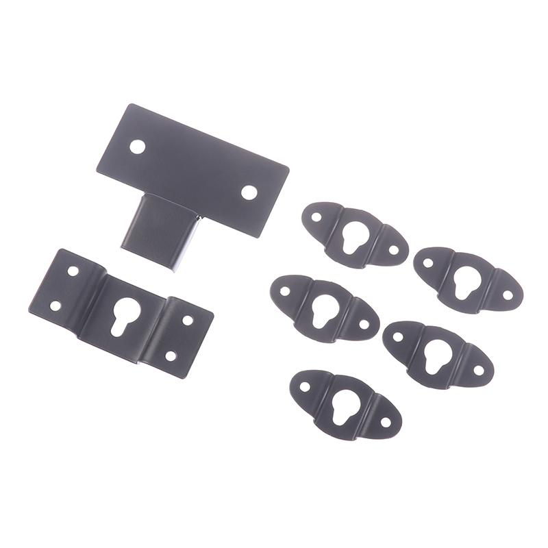 Metal Speaker Brackets Stand Black Wall Mount Iron Hook Hanger Plate For Speaker Surround Sound Bracket Easy To Install