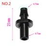 4mm Barbed Straight connector Hose Quick Connectors Irrigation Plumbing Pipe Fittings Nozzle Adapter 20 Pcs
