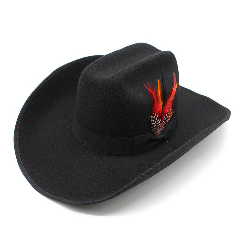 Jazz Hat Season British Ethnic Top Hat Ladies Shade Felt Hat