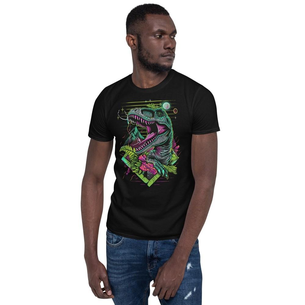 Retro Dinosaur T-Shirt - Vibrant T-Rex Graphic Tee - Cool Dino Lover Shirt #31 Unisex T-Shirt M