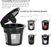 6 Pack Reusable K Cups For Keurig  Reusable K CUP Coffee Filter Refillable Single K CUP for Keurig 2.0 1.0 BPA