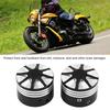 Gorgeri CNC Motorcycle Front Axle Skull Nut Bolt Cover Cap for Motorcycle Black