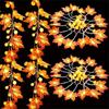 Solar LED Maple Leaf & Pumpkin String Lights for Indoor/Outdoor Holiday Décor - Halloween & Christmas
