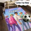 Custom Name Fantasy Night Trio K-Pop Carpet, Chair Rug,Area Rug for Office Bedroom living rooms bedroom, Doormat decor Christmas fan gifts