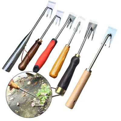 Strumento per sradicare le erbacce a mano con impugnatura ergonomica, antiruggine, superficie lucidata ultra affilata, strumento per estirpare le erbacce, articoli da giardino