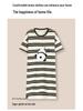 7A Women's Antibacterial Cotton Nightgown, Short Sleeve, Plus Size, Medium Length, Versatile for Outdoor Wear, Sweet Summer Home Dress