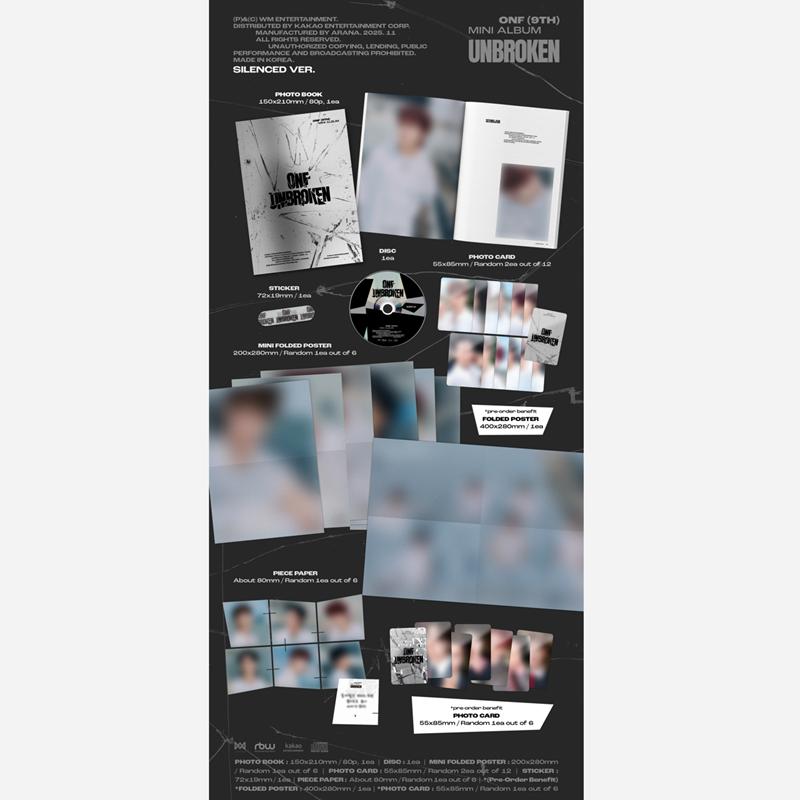[Pre-order] ONF - 9th Mini Album [UNBROKEN] (Online Benefit)