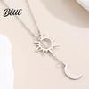 Retro Necklace Sun And Moon for Women Plated Y Romantic