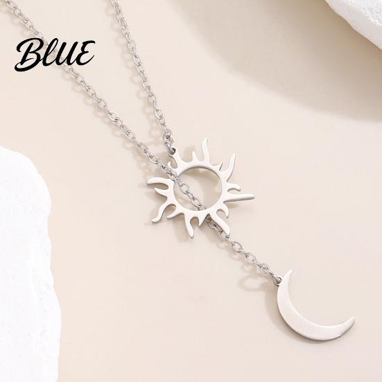 Retro Necklace Sun And Moon for Women Plated Y Romantic