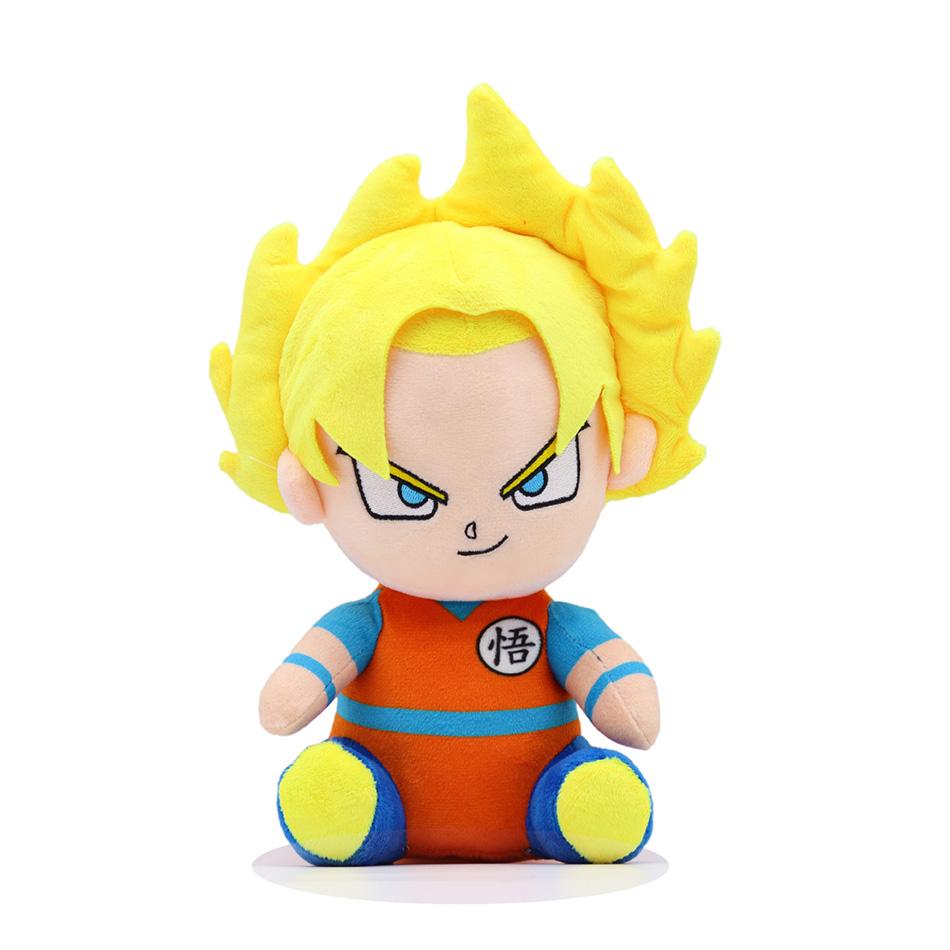 20cm Japan Anime Plush Toys Super Saiyan Goku Vegeta Picollo Trunks Gohan Cartoon Figure Stuffed Dolls Child Gifts