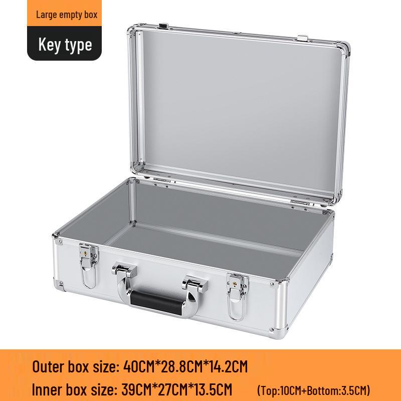 Aluminum Alloy Password Briefcase for Document and Tool Storage
