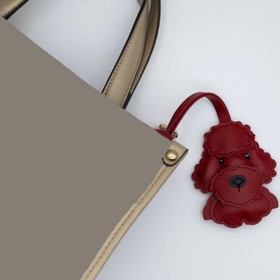 Trendy Dog Designs Sturdy PU Leather Keychain Suitable for Stylish Pet Lovers and Fashion Enthusiasts Daily Use