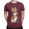 Maine Coon Orange Novelty 100 Cotton TShirt Maine Coon Tops Tees For Unisex
