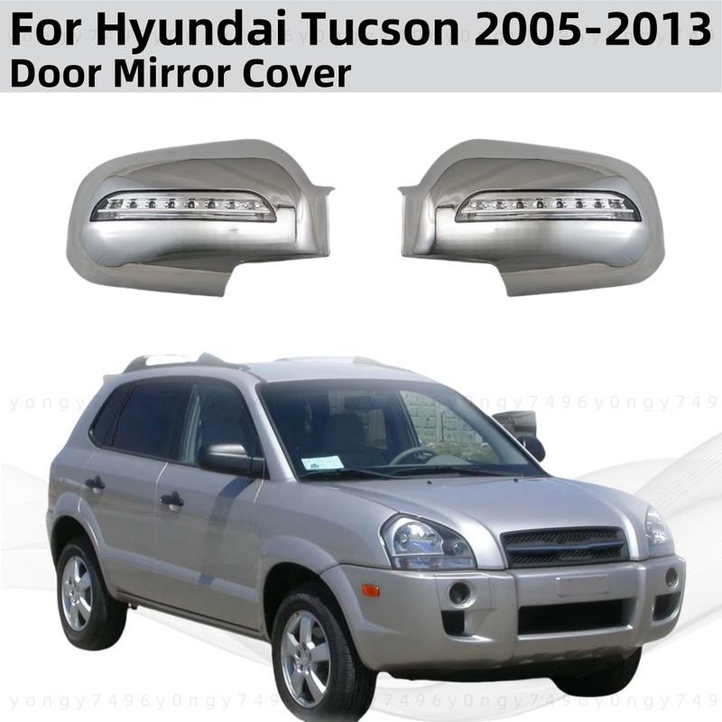 2pcs Car ABS Chrome Rearview Accessories Plated Trim 2005 2006 2008 2009 2010 2012 2013 For Hyundai Tucson Door Mirror Cover